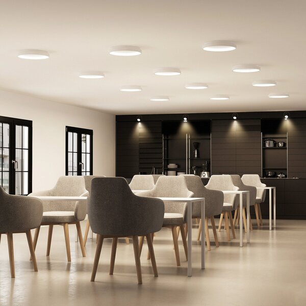Stropní Lampa Arcchio, Vivy, stmívatelné, Bílá, Kuchyně, Kov, Moderní
