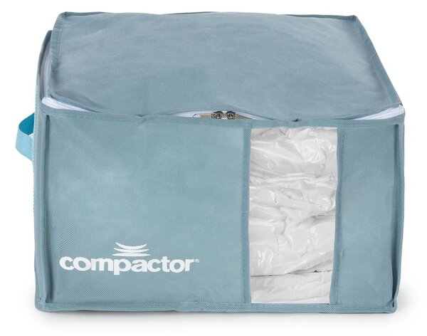 Vakuový plastový úložný box na oblečení 42x40x25 cm Blue Edition – Compactor