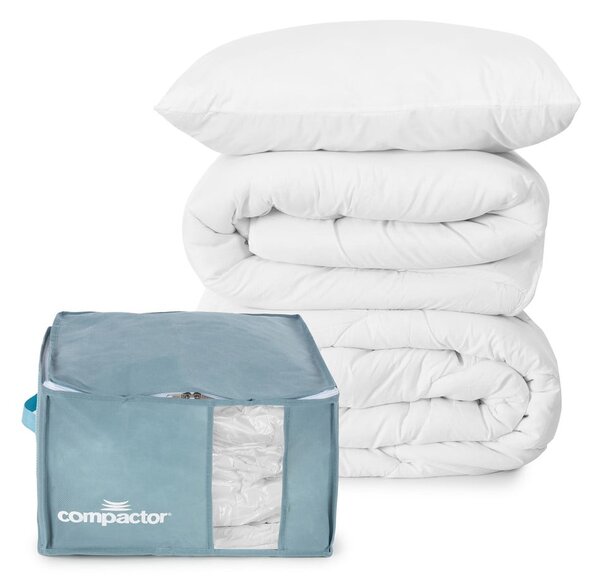 Vakuový plastový úložný box na oblečení 42x40x25 cm Blue Edition – Compactor