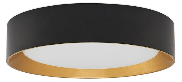 Stropní Lampa Lindby, Kambia, Černá, Obývací pokoj, Hliník, Moderní