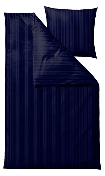 Tmavě modré damaškové povlečení na jednolůžko/prodloužené 140x220 cm Noble – Södahl