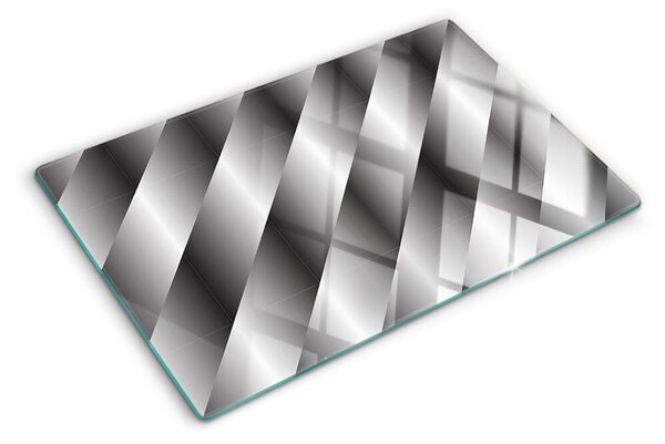 Skleněné krájecí prkénko Geometrické vzory v odstínech šedé ddk-nr-wm-00006012
