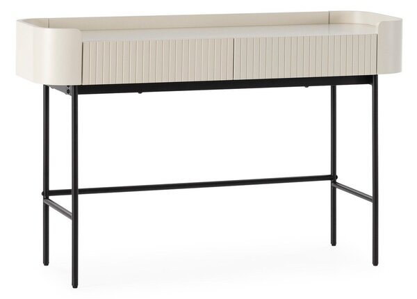 Krémový konzolový stolek 40x120 cm Willa – MOME