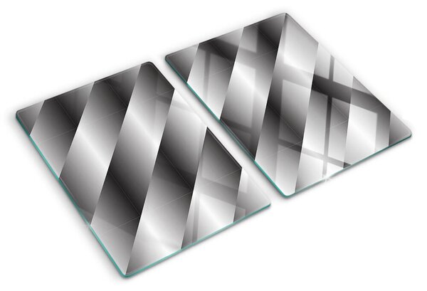 Skleněné krájecí prkénko Geometrické vzory v odstínech šedé ddk-nr-wm-00006012