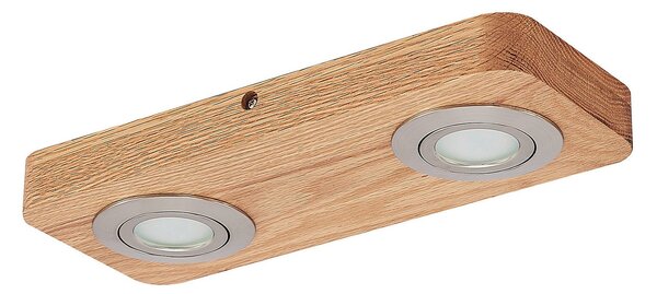 Stropní Lampa Lindby, Mikari, Dřevo, Obývací pokoj, Dřevo, Moderní