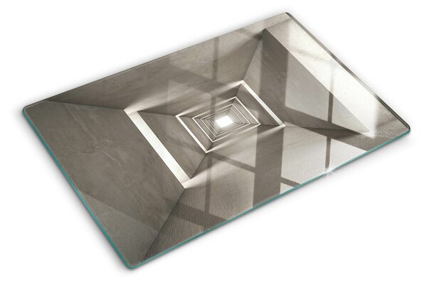 Skleněná krájecí deska Geometrický interiér s efektem hloubky ddk-nr-wm-00006015