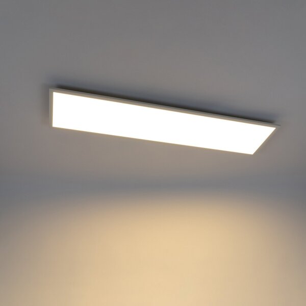 Stropní Lampa Lindby, Luay, stmívatelné, Bílá, Kuchyně, Plast, Moderní