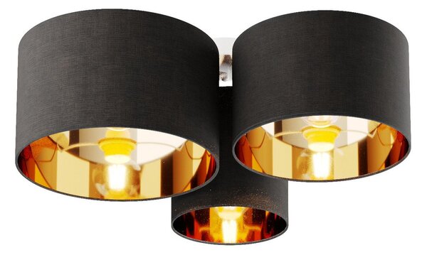Stropní Lampa Lindby, Laurenz, stmívatelné, Šedá, Obývací pokoj, Tkanina / Textil, Moderní
