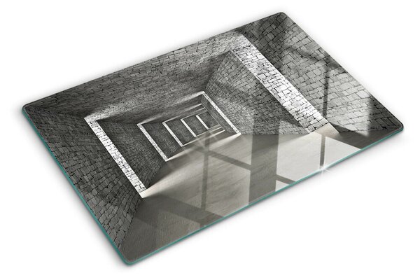 Skleněné krájecí prkénko Iluze prostoru v architektuře ddk-nr-wm-00006016