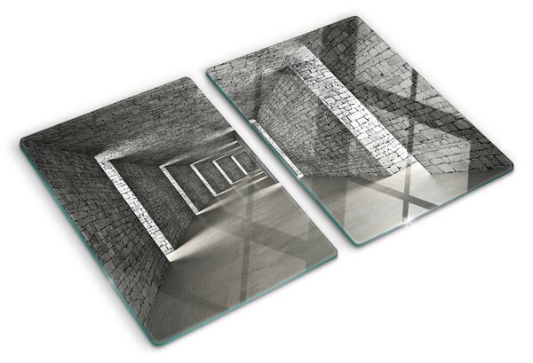 Skleněné krájecí prkénko Iluze prostoru v architektuře ddk-nr-wm-00006016