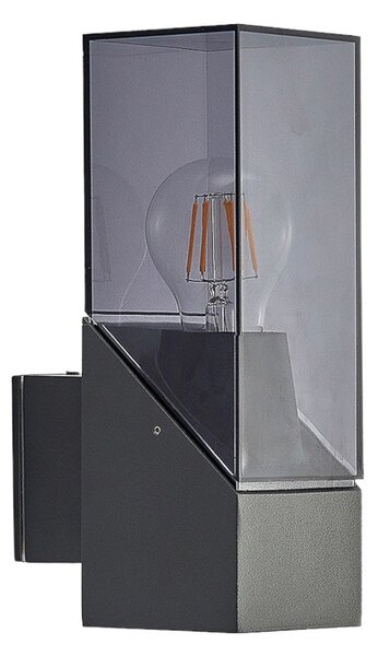 Venkovní svítidla Lucande, Fiola, stmívatelné, Černá, Balkon, Kov, Moderní