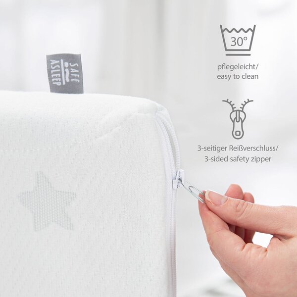 Pěnová dětská matrace s odnímatelným potahem 70x140 cm Comfort Air Roll – Roba