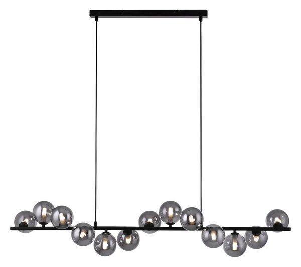 Schöner Wohnen 14504-18 - LED Lustr na lanku DUBAI 13xG9/3W/230V černá/kouřová