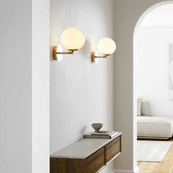 Nástěnná Svítidla DFTP by Nordlux, Shapes, Zlatá / mosazná, Obývací pokoj, Sklo, Design