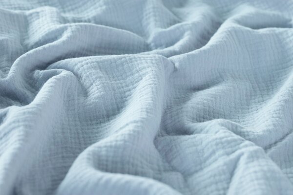 DARRÉ Celoroční mušelínové povlečení Ice Blue - GOTS Velikost: atypický 200 x 200 + 2 x 70 x 90