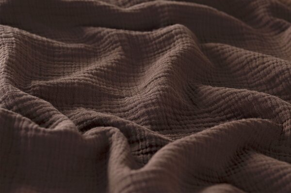 DARRÉ Celoroční mušelínové povlečení Chocolate - GOTS Velikost: 140 x 200 + 70 x 90
