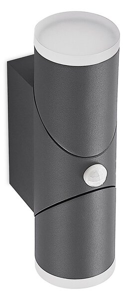 Aspyn 2 Venkovní Nástěnné Svítidlo s Sensor Dark Grey
