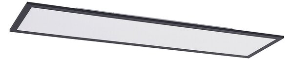 Stropní Lampa Lindby, Nelios, Černá, Kuchyně, Plast, Moderní