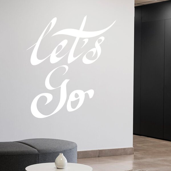 Živá Zeď Samolepka Let’s Go Barva: černá