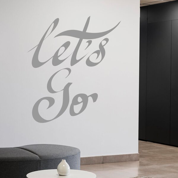 Živá Zeď Samolepka Let’s Go Barva: černá