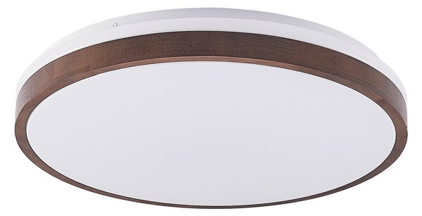 Stropní Lampa Lindby, Hudsona, stmívatelné, Dřevo, Obývací pokoj, Dřevo, Moderní