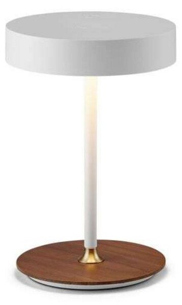 Stolní lampa Halo Design, stmívatelné, Bílá, Obývací pokoj, Kov