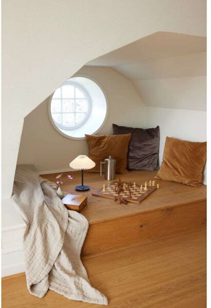 Stolní lampa Halo Design, stmívatelné, Bílá, Obývací pokoj, Kov