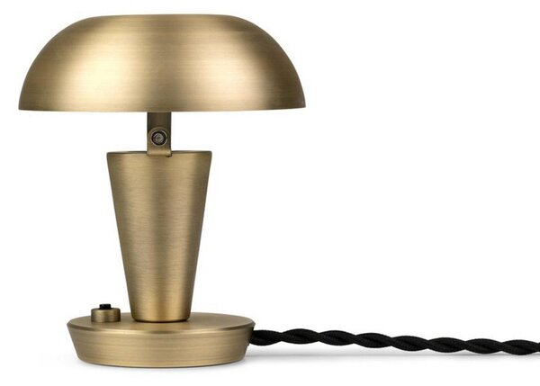 Stolní lampa ferm LIVING, Tiny, Zlatá / mosazná, Obývací pokoj, Kov, Design