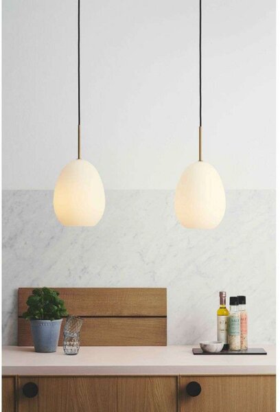 Závěsná svítidlo Halo Design, Bílá, Jídelna, Kov