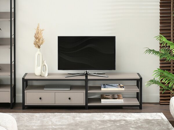 TV stolek/skříňka Empantana (černá). Akce -11%