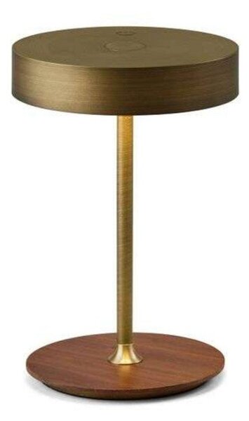 Stolní lampa Halo Design, stmívatelné, Zlatá / mosazná, Obývací pokoj, Kov