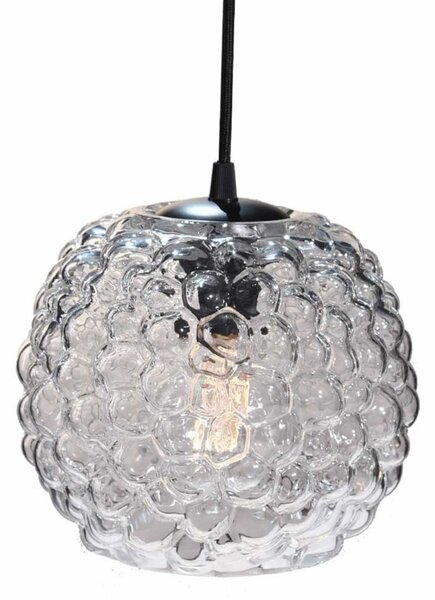 Závěsná svítidlo Halo Design, Transparentní, Jídelna, Sklo