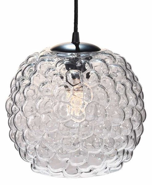 Závěsná svítidlo Halo Design, Transparentní, Jídelna, Sklo