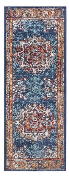 Tmavě modrý koberec běhoun 80x240 cm Orient Maderno – Hanse Home