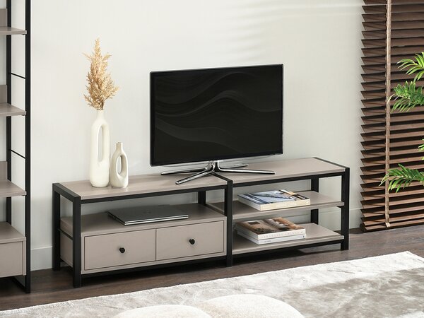 TV stolek/skříňka Empantana (černá). Akce -11%