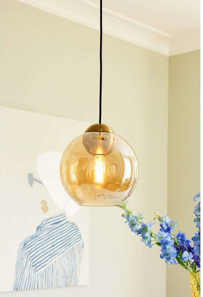 Závěsná svítidlo Halo Design, Oranžová, Jídelna, Kov