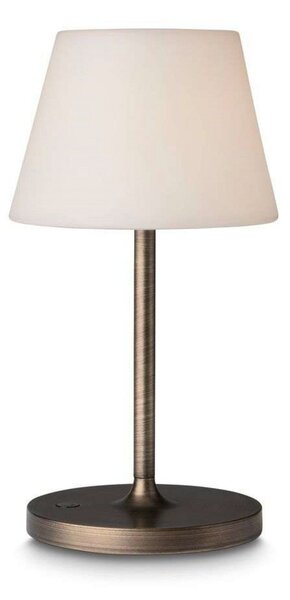 Stolní lampa Halo Design, stmívatelné, Zlatá / mosazná, Obývací pokoj, Hliník