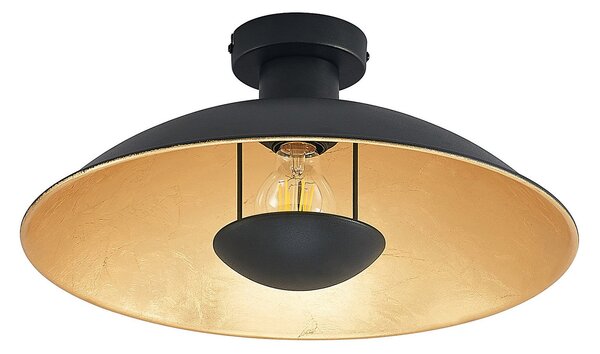 Stropní Lampa Lindby, Narisara, stmívatelné, Černá, Obývací pokoj, Kov, Moderní
