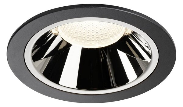 LA 1004041 NUMINOS® DL XL vnitřní LED zápustné stropní svítidlo černá/chrom 4000 K 55° - BIG WHITE (SLV)