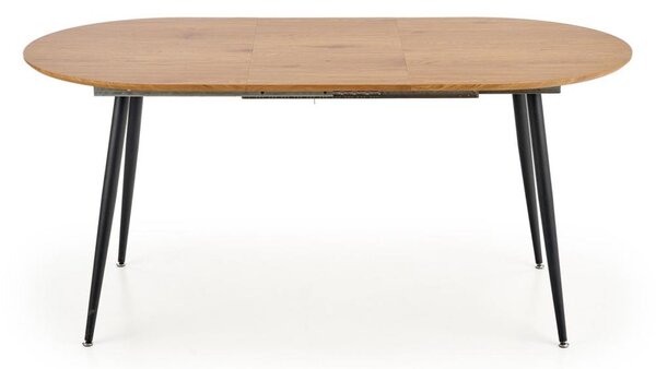 Rozkládací jídelní stůl BALNOR 120/160x80 cm dub/černá