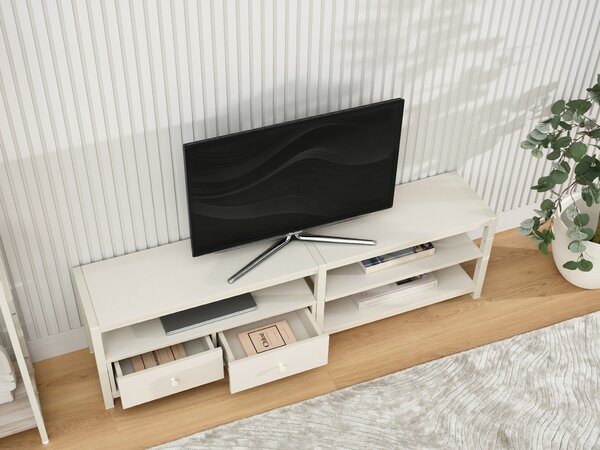 TV stolek/skříňka Empantana (krémová). Akce -13%