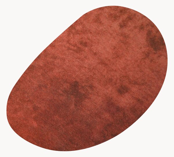 Vinylová rohožka v organickém tvaru's protiskluzovou vrstvou Forma Color Caldera Oscuro