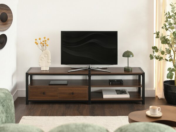 TV stolek/skříňka Empantana (černá). Akce -13%