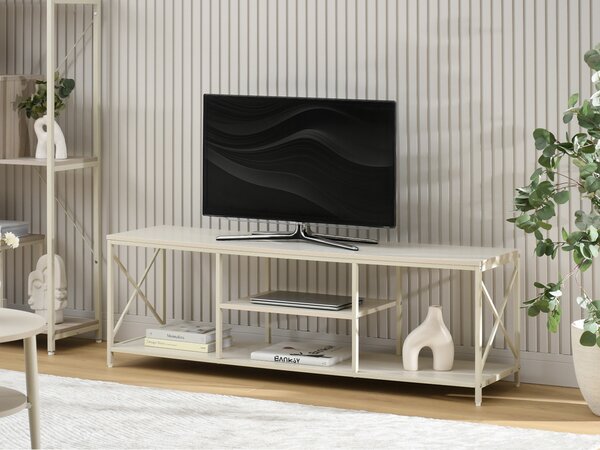 TV stolek/skříňka Jabalinas (krémová). Akce -15%