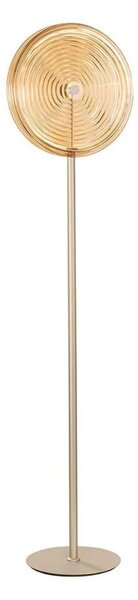 Ondaluce - LED Stmívatelná stojací lampa JOKEY LED/15W/230V 170 cm zlatá/kouřová