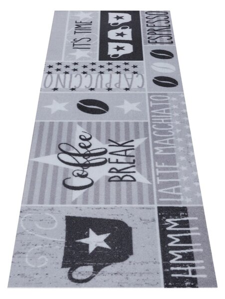 Šedý koberec běhoun 50x150 cm Its Time for Espresso – Hanse Home