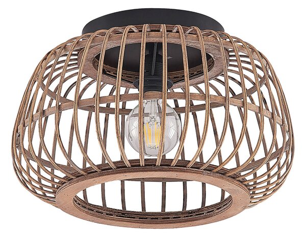 Stropní Lampa Lindby, Bominio, stmívatelné, Dřevo, Obývací pokoj, Dřevo, Skandinávský