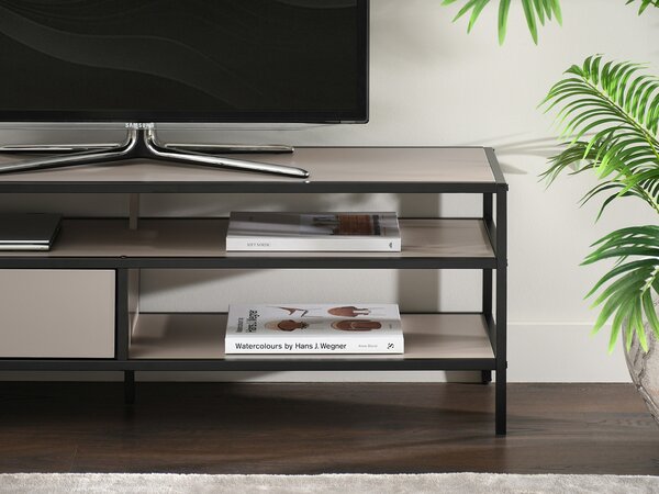 TV stolek/skříňka Subsidios (černá). Akce -15%