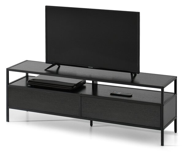 TV stolek/skříňka Subsidios (černá). Akce -14%