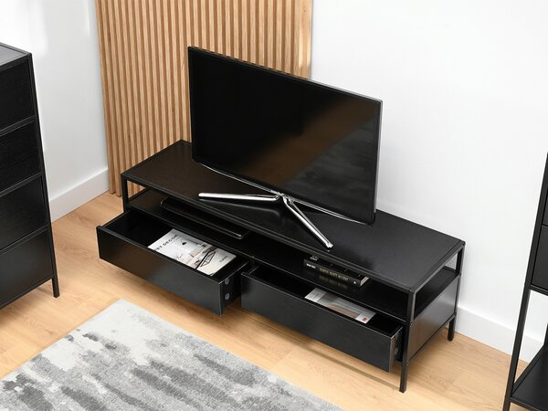 TV stolek/skříňka Subsidios (černá). Akce -14%